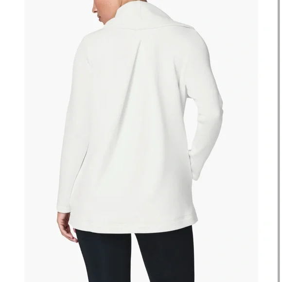 NEW SPANX AirEssiantials Open Wrap Cardigan Powder Size Small - Picture 2 of 10